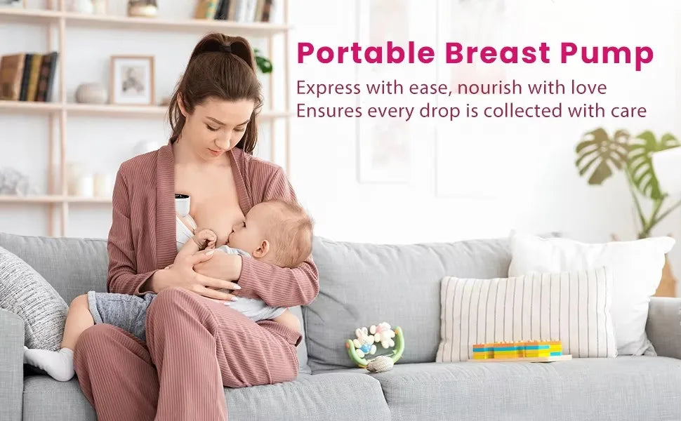 Hands-Free Wearable Electric Breast Pump – BPA-Free, 3 Modes, 9 Suction Levels, USB Rechargeable